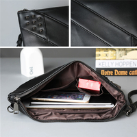 Tas Tangan Vintage Desain Unik Produk Baru dengan Rivet, Dompet Kapasitas Besar Grosir Wanita dan Pria, Tas Clutch Kulit PU