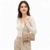 Sac à bandoulière en cuir verni, petit sac carré à boucle, sac à main à rabat pour usage quotidien