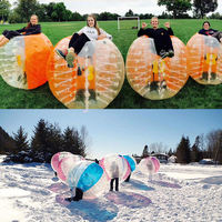 Ballon Zorb Gonflable en TPU/PVC, Ballon de Football à Bulles pour Adultes, Jeu de Team Building en Plein Air, Ballon de Football à Bulles