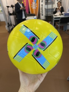 Balón de Fútbol 5 <span class=keywords><strong>4</strong></span> 3 2 de Materiales de Goma, Color Rojo, Verde, Amarillo, Blanco, Suministro de Fabricantes, Balón de Fútbol Infantil - Product Image 3