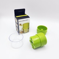 Accesorios de Cocina de Plástico Manuales Inteligentes, Picador de Ajo, Rebanador de Verduras, Mini Prensa de Ajo, Picador de Cebolla