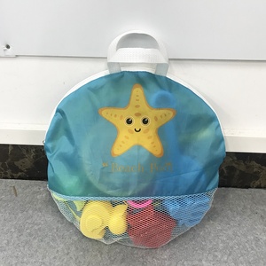 Dễ thương phim hoạt hình vũng nước hồ bơi trẻ mới biết đi bãi biển màu xanh chăn và hồ bơi trẻ em xách tay hồ bơi bãi biển với túi lưu trữ in - Product Image 5