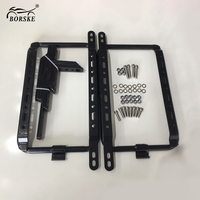 Boîte latérale universelle pour moto en alliage d'aluminium à démontage rapide 36L avec support de boîte latérale et verrou de sécurité