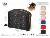 Portafoglio Porta Carte di Credito 4 Pollici in Pelle PU con Chiusura a Cerniera Stile Minimalista - Product Image 1