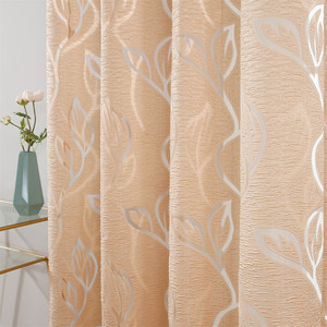 Rèm Vải Tuyn Cho Cửa Sổ Phòng Khách, Rèm Sheer Họa Tiết Lá Jacquard Sang Trọng Dùng Cho Phòng Ngủ - Product Image 2
