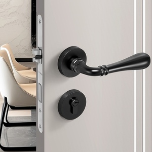 Interior Wooden Door Light Luxury Magnetic Absorption Mute Split Lock Home Lock Room Door Lock Exterior Furniture Handle New - Product Image 2