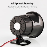 Haut-parleur d'alarme antivol DC12V/DC24V, 120 décibels, sirène ABS à activation par alimentation, dispositif d'alarme incendie 220V, haut-parleur pour systèmes de sécurité