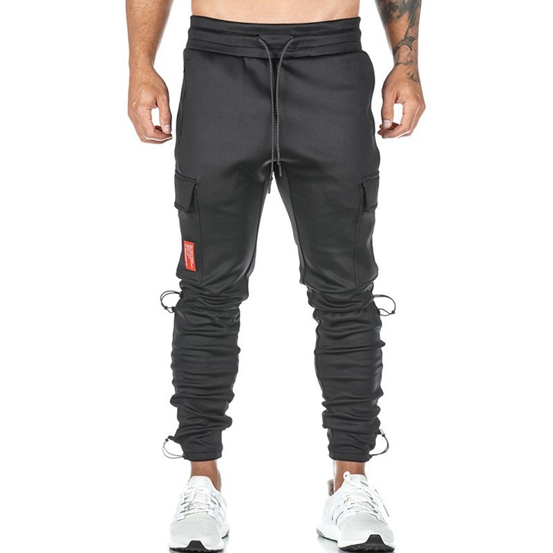 Men's Casual Spring And Autumn Trousers Fashion Fashion Cargo Stacked Anime Sweatpants Men