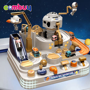 Jeu d'éclairage électrique et de parking en plastique amélioré par le son Friction <span class=keywords><strong>Rail</strong></span> Sliding Car Adventure Track Toy - Product Image 2