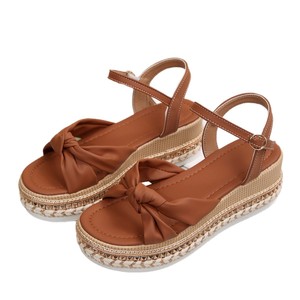 Sandales <span class=keywords><strong>Espadrilles</strong></span> à Nœud Multicolores en Gros d'Usine - Plateforme à Bride Cheville Bout Ouvert Chaussures Casual de Vacances pour Femmes - Product Image 5