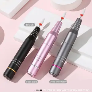 New Style Aluminum Nail Polish Machine USB Powered Nail Drill File Pen 20000 Rpm Portable Nail Remover Exfoliating Polish Pen