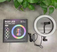 FBRL26 10 pouces mini ring light téléphone multicolore 26cm tiktok led lampe de diffusion en direct