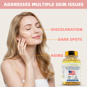 OEM Eigenmarke Hochwertige Hochdosis-Glutathion-Kapseln zur Hautaufhellung mit Extra Starkem Glutathion, Vitamin C und Kollagen - Product Image 3