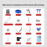Pulvérisateur électrique haute pression sans air Gutubao 595 700 795 995 pour peinture au latex, travaux de construction, décoration intérieure et commerciale