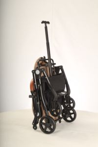 <span class=keywords><strong>Poussette</strong></span> pliable légère à quatre roues <span class=keywords><strong>pour</strong></span> petits chiens et chats avec opération à une main facile à transporter et à ranger - Product Image 5