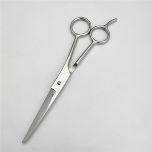 Ciseaux à cheveux à tête plate en acier inoxydable, 6 pouces, ciseaux à effiler à long manche, outils de barbier professionnels pour la coupe et le coiffage - Product Image 3