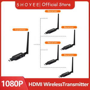 Système de transmission vidéo sans fil multi-utilisateurs 1 à 4, prolongateur <span class=keywords><strong>HD</strong></span> pour réunions et conférences - Product Image 1