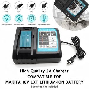 <span class=keywords><strong>Chargeur</strong></span> <span class=keywords><strong>rapide</strong></span> pour batterie lithium-ion <span class=keywords><strong>DC18RC</strong></span> 18V 3A, remplacement pour batterie <span class=keywords><strong>Makita</strong></span> - Product Image 6