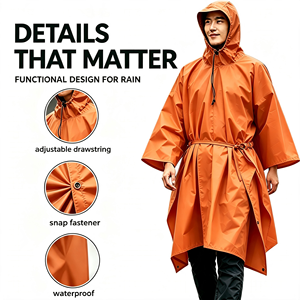 Impermeabile Multifunzionale Tre-in-Uno per Esterni, Riutilizzabile e Leggero, per Tenda/Escursionismo/Alpinismo/Campeggio, Compatto - Product Image 3
