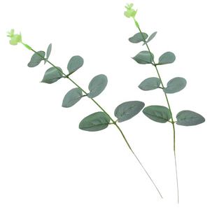 JCF388 nouveauté vente en gros tige unique artificielle ronde 34cm feuille d'eucalyptus avec baie vraie touche pour le jardin - Product Image 5