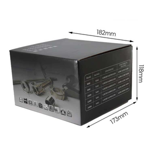 Carrete de Pesca Giratorio de Doble Manivela con Relación de Engranajes 4.8:1, Cuerpo Metálico, Arrastre Máximo de 25 kg - Product Image 5