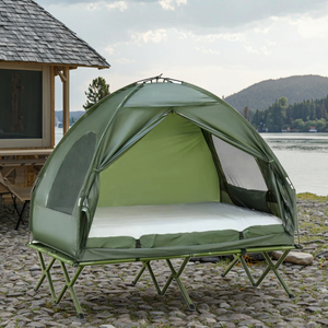 <span class=keywords><strong>Lit</strong></span> <span class=keywords><strong>de</strong></span> camping surélevé pliable Wind Valley pour 2 personnes, une chambre, quatre saisons, en tissu Oxford imperméable, tente-<span class=keywords><strong>lit</strong></span> simple - Product Image 2