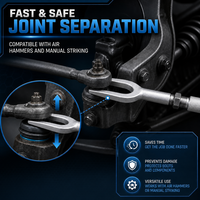 Kit d'outils universels de séparation de bras de suspension et de fourches de direction pour réparation automobile - Prix direct usine, Ensemble maître 5 pièces