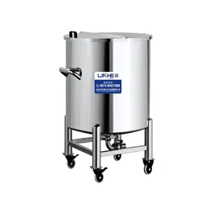 Réservoir de stockage en acier inoxydable LINHE 304, eau purifiée dans l'industrie réservoir de stockage vertical pour chauffage et isolation