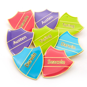 Huy Hiệu Nhà Sản Xuất Huy Hiệu Biểu Tượng Kim Loại Hình Tùy Chỉnh Huy Hiệu Huy Hiệu Huy Hiệu Trường Học Tráng Men Mạ Vàng <span class=keywords><strong>Epoxy</strong></span> Cho Quần Áo - Product Image 2