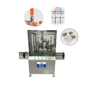 Factory price automatic air freshener mechanical cosmetics aerosol filling production line filling equipment