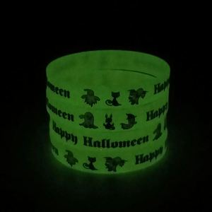 Customgift <b>Cheap</b> Custom Glowing in the Dark Rubber Wristband Silicone Bracelet Custom for Promotion <b>Gift</b> and Events - Product Image 4