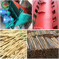 Machine automatique de décorticage de bois robuste à double axe pour l'écorçage de l'eucalyptus et le retrait de la peau des bûches