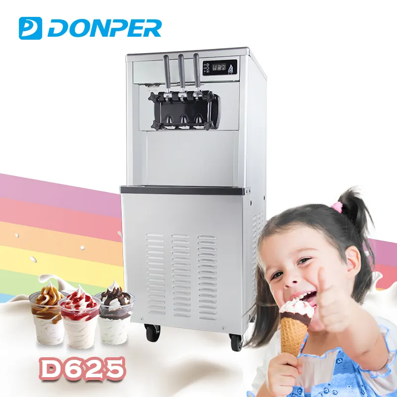 중국 아이스크림 기계 D635 Donper 신제품 D625 스파게티 아이스크림 기계