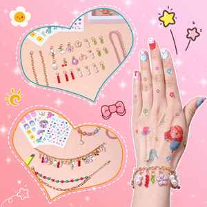 Wholesale 110pcs Bulk Beads & <b>Charms</b> Set Trendy DIY Jewelry <b>Bracelet</b> <b>Making</b> Accessories <b>Kit</b> Fashionable Toys - Product Image 6