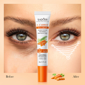 Crème <span class=keywords><strong>Contour</strong></span> <span class=keywords><strong>des</strong></span> <span class=keywords><strong>Yeux</strong></span> à la Bêta-Carotte 20g – Vente en Gros – Nourrit, Hydrate, Illumine, Anti-Rides, Raffermit – Soin <span class=keywords><strong>des</strong></span> <span class=keywords><strong>Yeux</strong></span> - Product Image 1