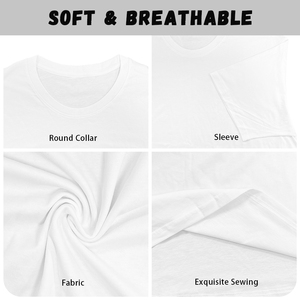 100% cotone 180 grammi stampa digitale bianco t-shirt modello personalizzato entrambi i lati coppia regalo di moda rapido asciutto traspirante - Product Image 5