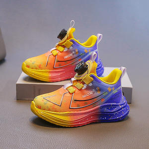 Automne 2025 garçons sport <span class=keywords><strong>basket</strong></span>-ball chaussures de course maille supérieure PVC semelle extérieure semelle souple polyvalent jeunesse décontracté à lacets à la mode - Product Image 6