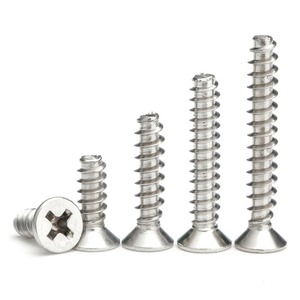 Tornillos autorroscantes de cabeza avellanada con ranura cruzada, de acero al carbono niquelado, M1 M2 M2.6 M3 M4, tornillo plano Phillips - Product Image 2