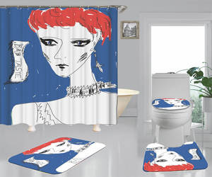 Juegos de baño personalizados para niños, juego de cortina de ducha, 4 Uds. - Product Image 2