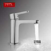 Keran Air Mewah Matt Black Brass Deck Mounted Mixer Classic Lavatory Faucet Bathroom Basin Faucet