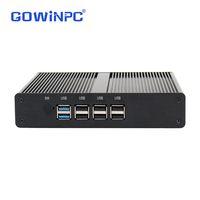 K34 PC Mini Multi-Display Industri 8x USB |   Dual untuk Dual LAN Windows 10 Penyimpanan SSD+HDD untuk Digital Signage Multi-Layar