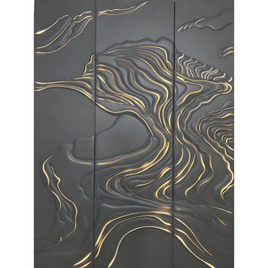 فاخر مخصص ديكور جدار المنزل الداخلية النهاية البلاستيكية غرفة المعيشة التلفزيون خلفية غرفة نوم منقوش 3D الفن لوحات الحائط المجلس - Product Image 1