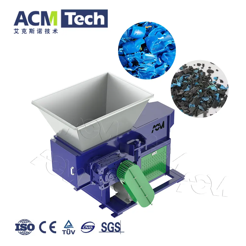 Acmtech duy nhất-trục chất thải nhựa chất thải phế liệu kim loại cao su nhựa Shredder máy