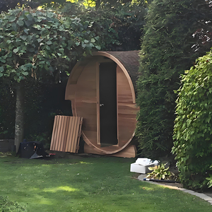 Sauna <span class=keywords><strong>Spa</strong></span> Extérieur Traditionnel en Bois Massif Écologique à Infrarouge Lointain pour 2 à 6 Personnes, Vente en Gros Personnalisée, Salle de Bain à Vapeur - Product Image 3