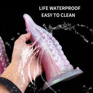 YOCY Dildo Tentakel Silikon Ukuran S <span class=keywords><strong>M</strong></span>, Anal Plug Gurita, Alat Penggiling Vagina, Masturbator Anus, <span class=keywords><strong>Dilator</strong></span> Anus dengan Pengisap untuk Dewasa - Product Image 5