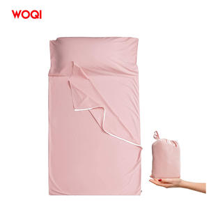 Saco de dormir Woqi tipo sobre, rosa, poliéster, 930g, transpirable, ligero, portátil, para adultos, viajes y camping. - Product Image 2