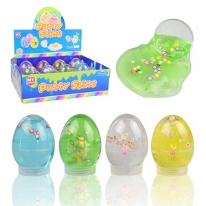Venta al por mayor Fluffy Crystal Jelly Slime Egg Educativo No tóxico Colorido DIY Crazy Charms Putty Slime - Product Image 4
