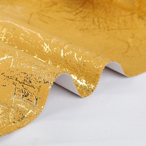 Hot Bán 100% Polyester Bronzed Dệt Kim Hà Lan Nhung Sofa Vải Đồng Bằng Phong Cách Bọc Cho Đồ Nội Thất Mục Tiêu - Product Image 3