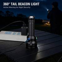 Lampe torche OSRAM 3W tricolore rechargeable à aimant, en alliage d'aluminium, nouvelle lampe de signalisation d'urgence tactique