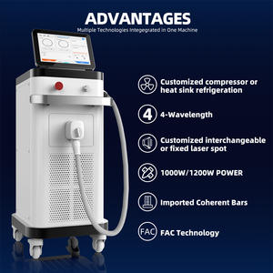 เครื่องกำจัดขนด้วยเลเซอร์ระดับมืออาชีพ กำลังไฟ 2400 วัตต์ 4 ความยาวคลื่น 755/808/940/1064 นาโนเมตร สำหรับใช้งานเชิงพาณิชย์ - Product Image 2